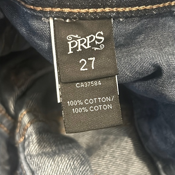 PRPS El Camino Boyfriend Taper Distressed Jeans Women size 27 - Picture 11 of 16